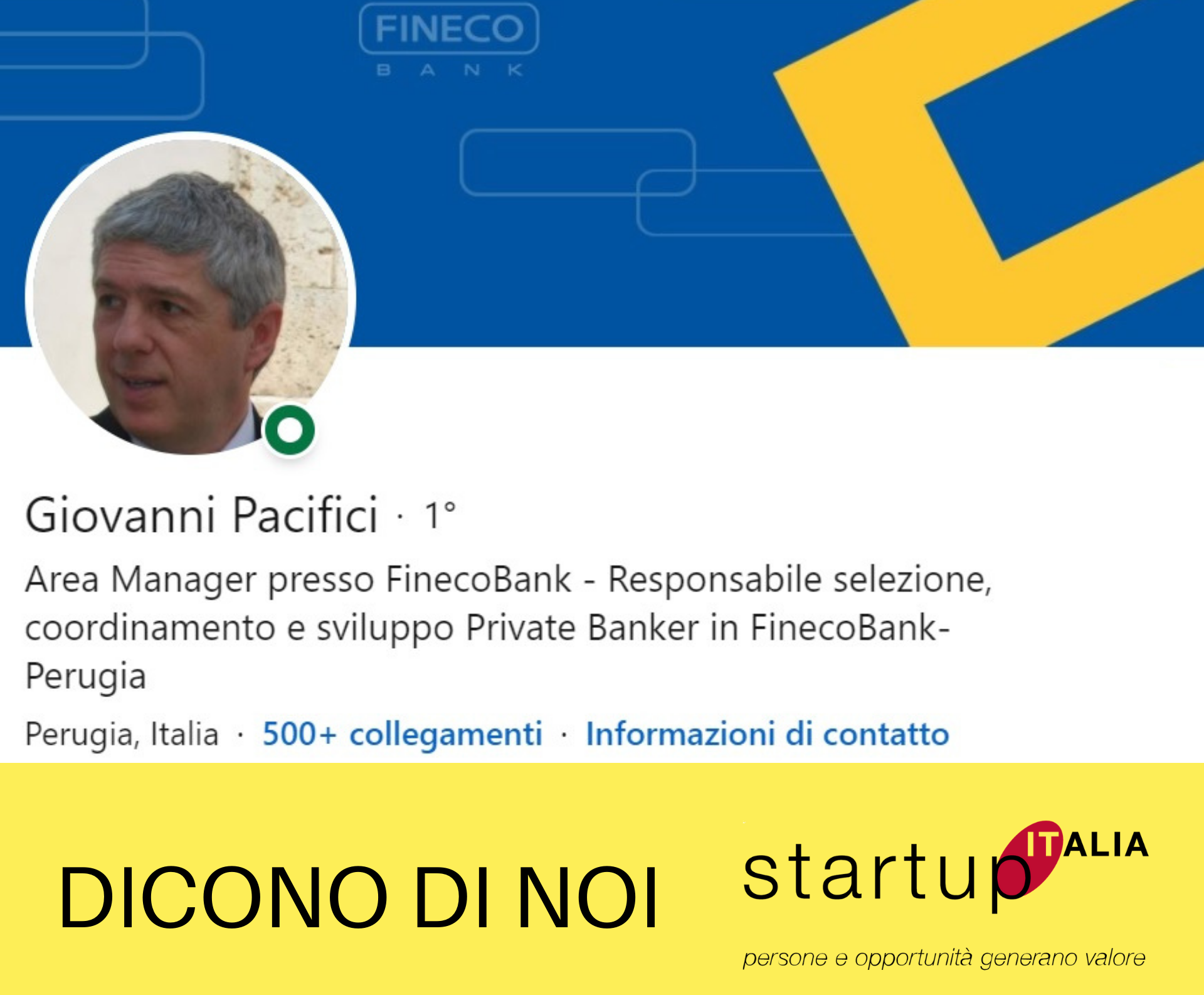 referenze Startup Italia - Giovanni Pacifici