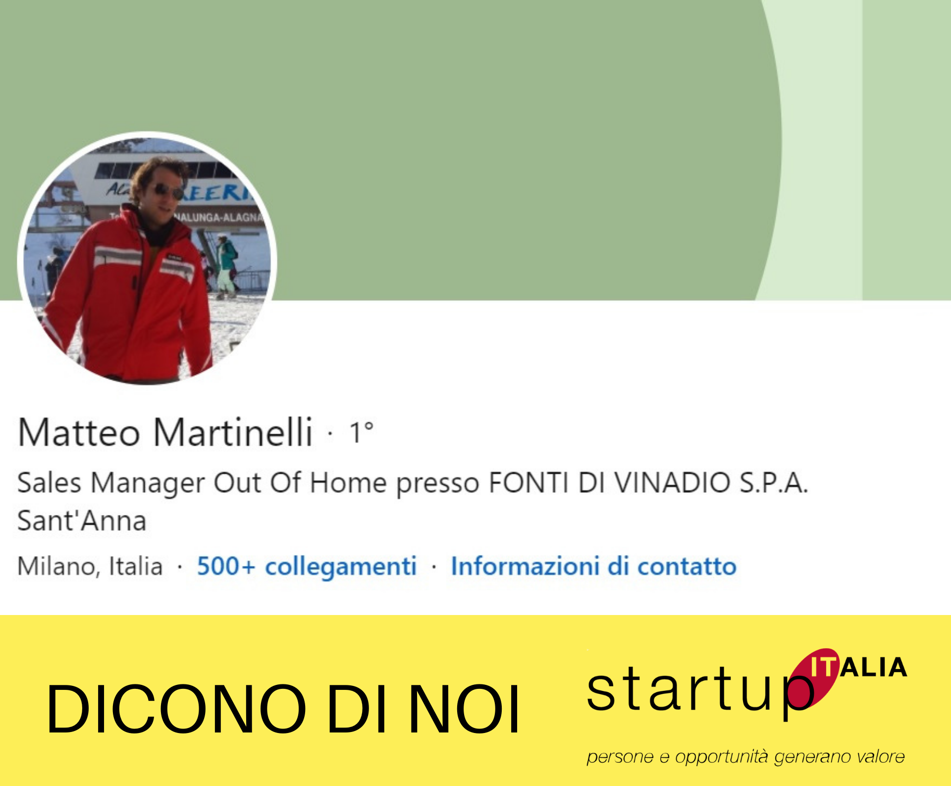 referenze Startup Italia - Matteo Martinelli