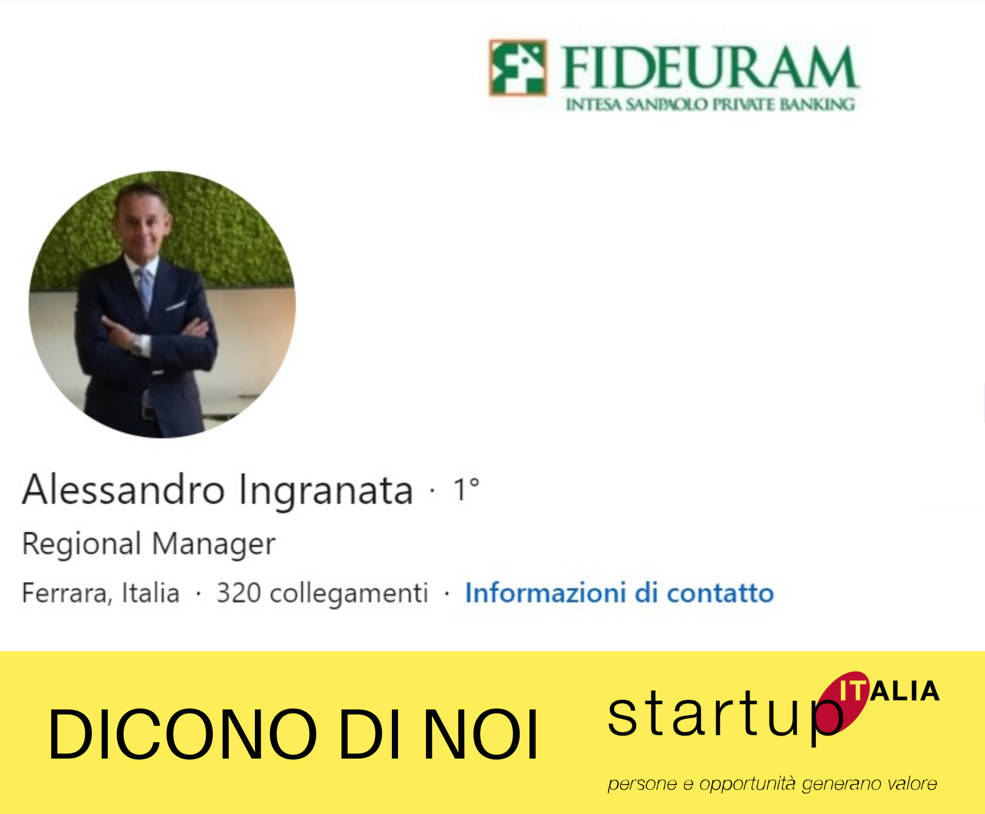 referenze Startup Italia - Alessandro Ingranata