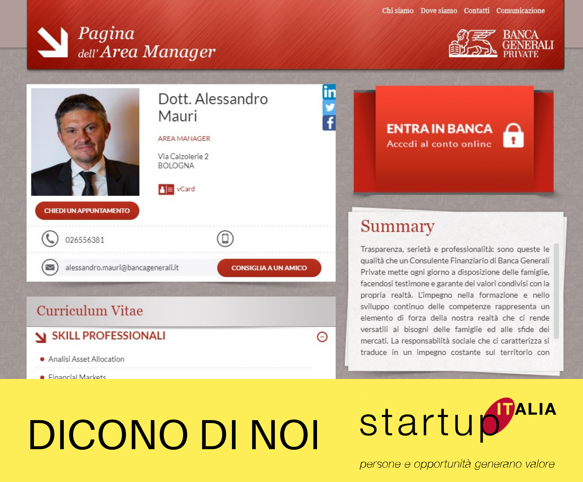 referenze Startup Italia - Alessandro Mauri