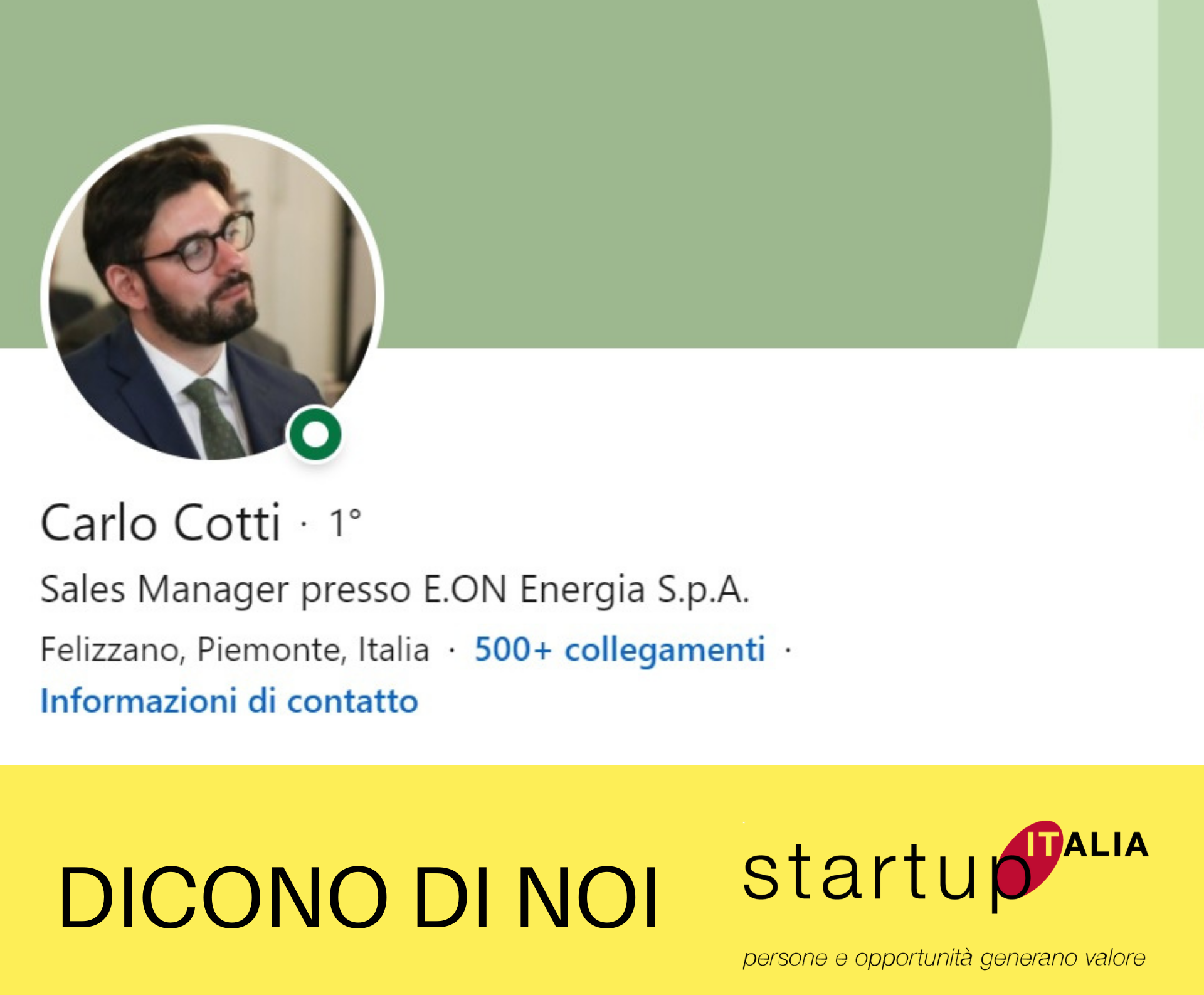 referenze Startup Italia - Carlo Cotti